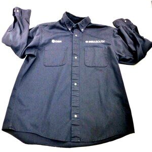 VTG Bell South Employee Uniform Shirt Mens Long Sleeve Button-Up Shirt 16-16.5 3
